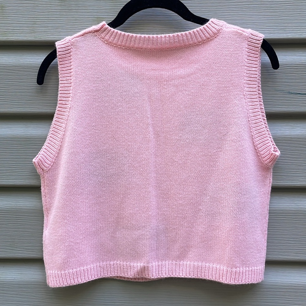 Strawberry Graphic Knit Sweater Vest - Picture 5 of 7